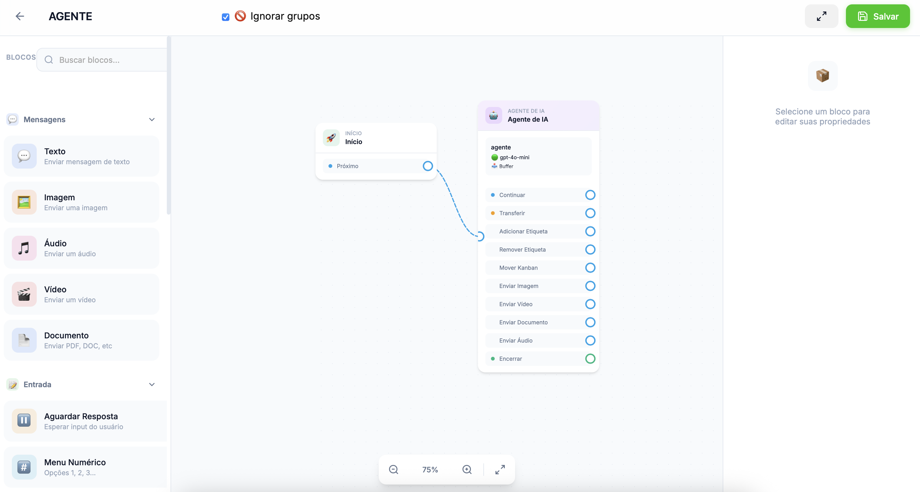 Fluxo de automação